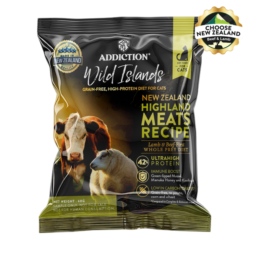 [Trial Pack] Wild Islands Highland Meats Beef & Lamb Dry Cat Food 60g