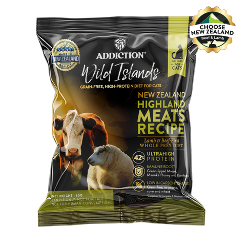 [Cat Trial Pack] Wild Islands Highland Meats Beef & Lamb Dry Food 60g