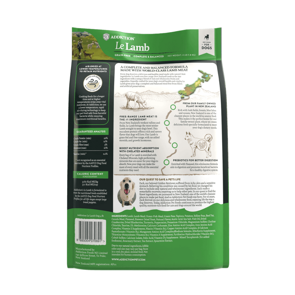 Le Lamb Dry Dog Food 9kg, 15kg
