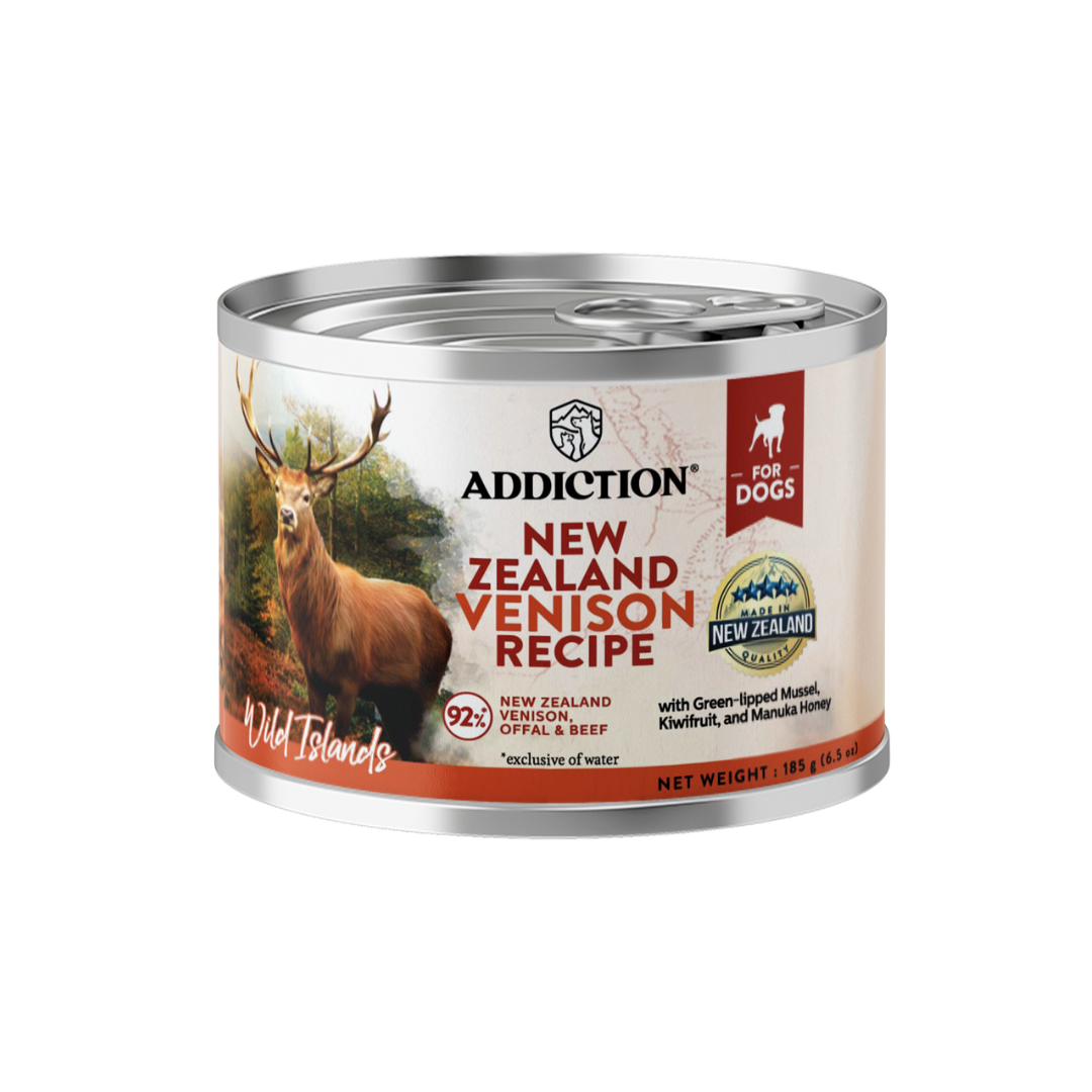 Wild Islands New Zealand Venison Wet Dog Food 185g