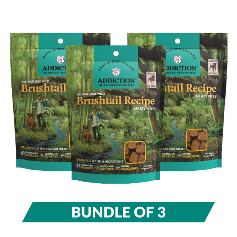 [Dog Treat Bundle of 3] Addiction Meaty Bites - Hypoallergenic Dog Treats 113g