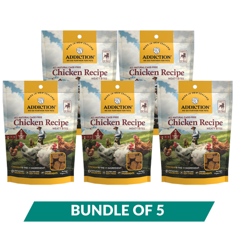 [Dog Treat Bundle of 5] Meaty Bites - Hypoallergenic Dog Treats 113g