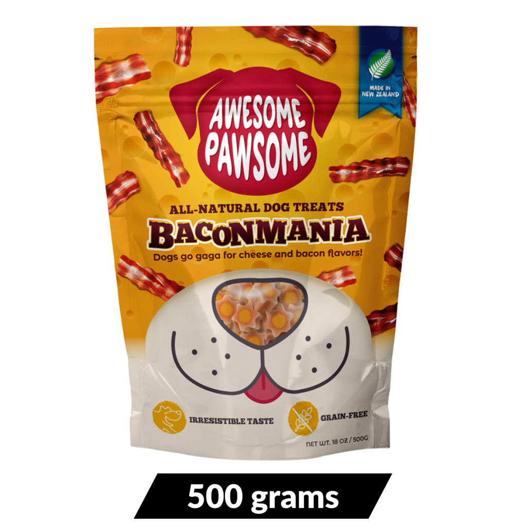 Awesome Pawsome All Natural Dog Treats Baconmania 500g