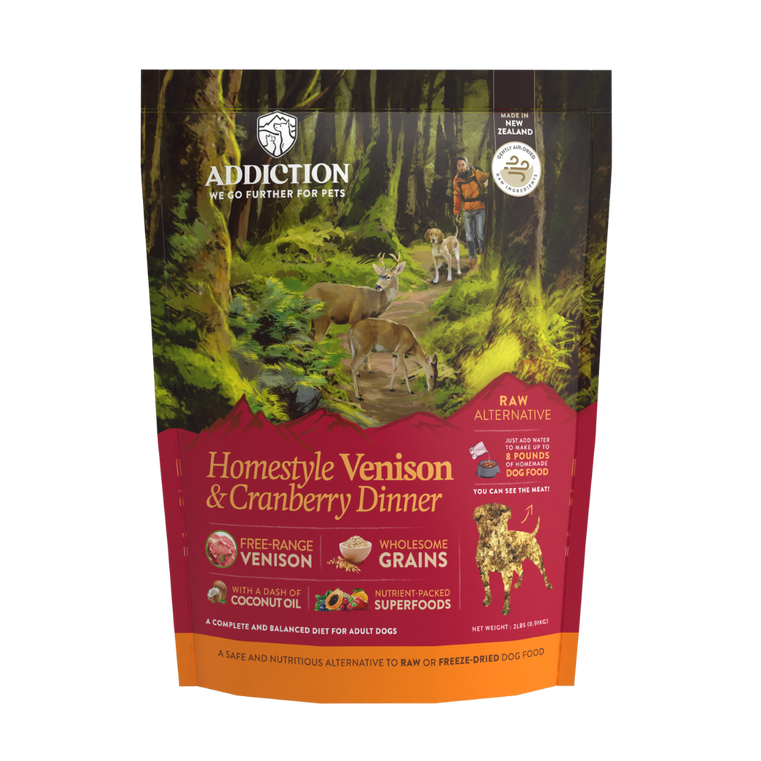 Homestyle Venison & Cranberry Dinner Raw Alternative Dog Food