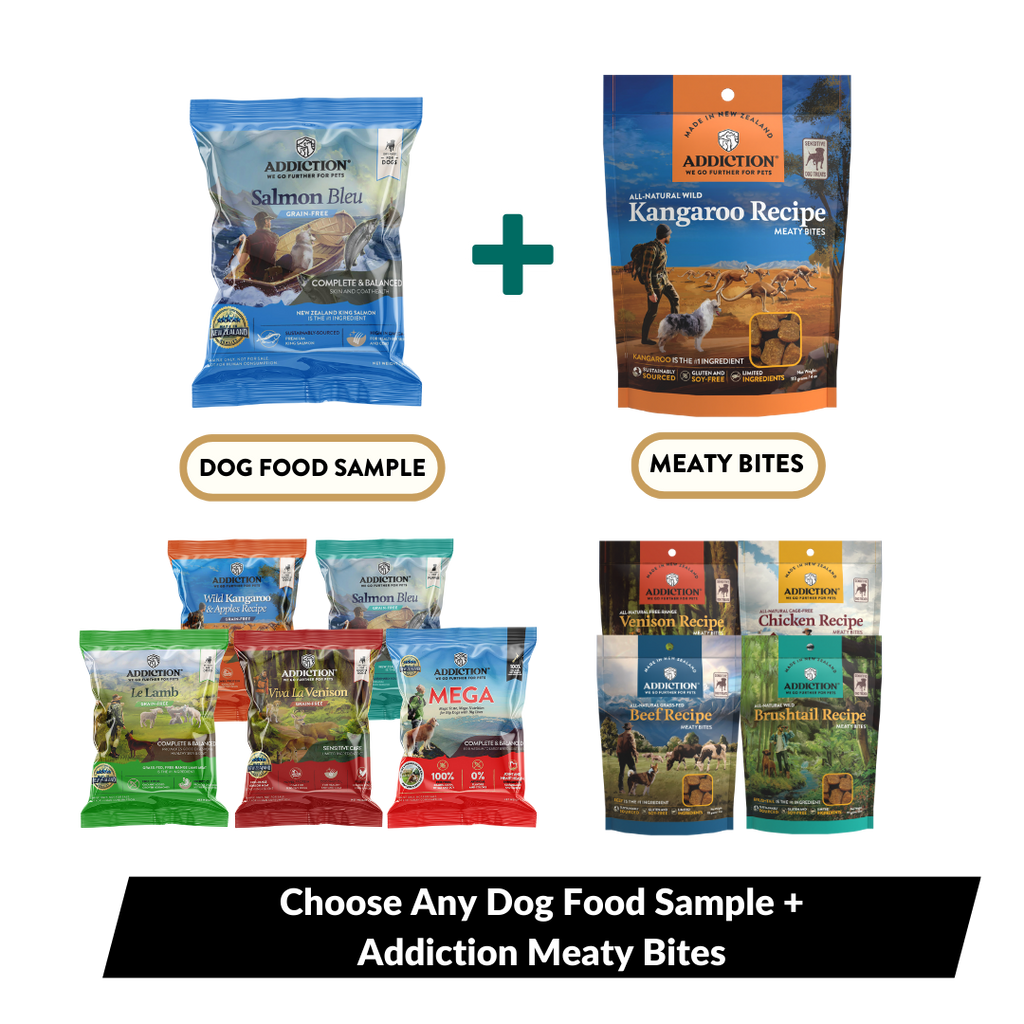 Dog Food Trial Pack Bundle + Meaty Bites Dog Treats