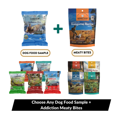 Dog Food Trial Pack Bundle + Meaty Bites Dog Treats