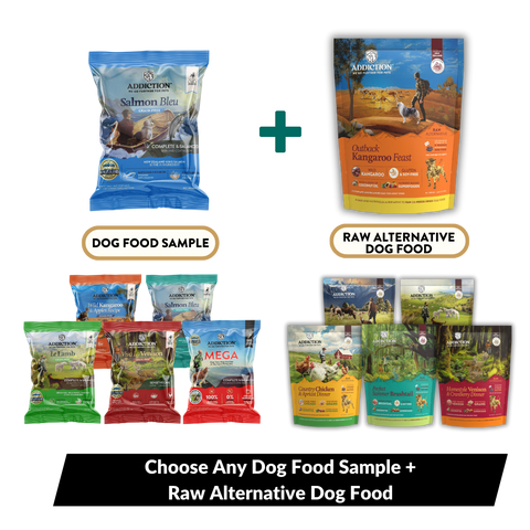 Dog Food Trial Pack Bundle + Raw Alternative Dog Food Topper