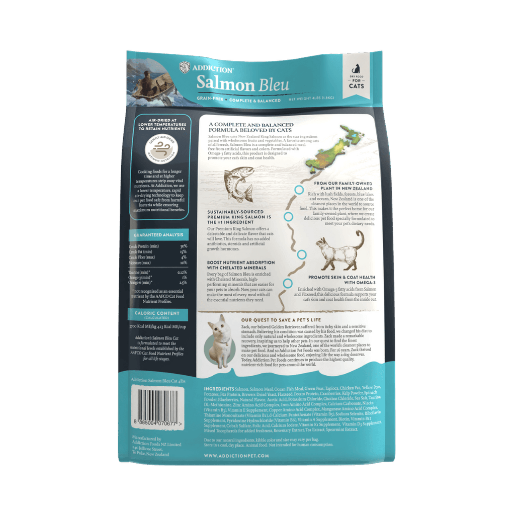 Salmon Bleu Dry Cat Food 1.8kg, 4.5kg