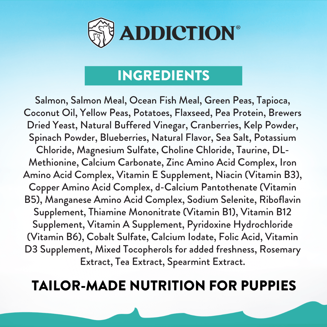 Salmon Bleu Puppy Dry Dog Food 1.8kg, 9kg