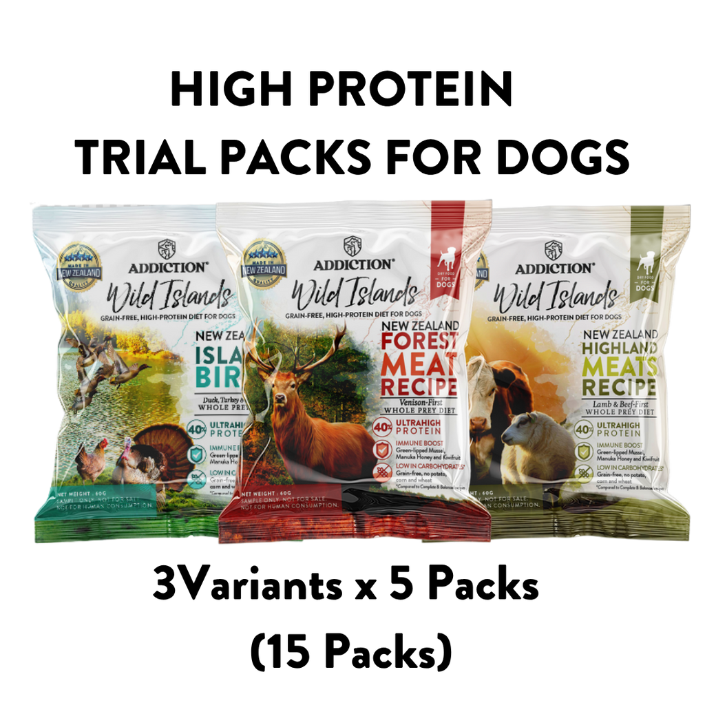 Dog Trial Packs: High Protein Dry Food [15 x 60g Packs]