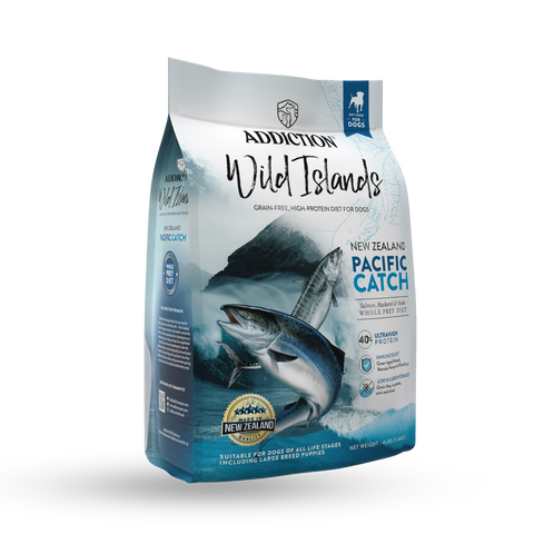 [Trial Pack] Wild Islands Pacific Catch Premium King Salmon, Mackerel & Hoki Dry Dog Food 60g