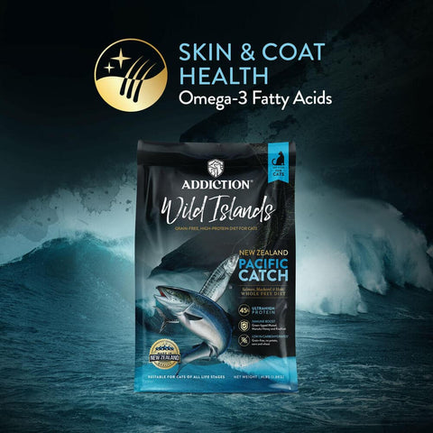 [Trial Pack] Wild Islands Pacific Catch Premium King Salmon, Mackerel & Hoki Dry Cat Food 60g