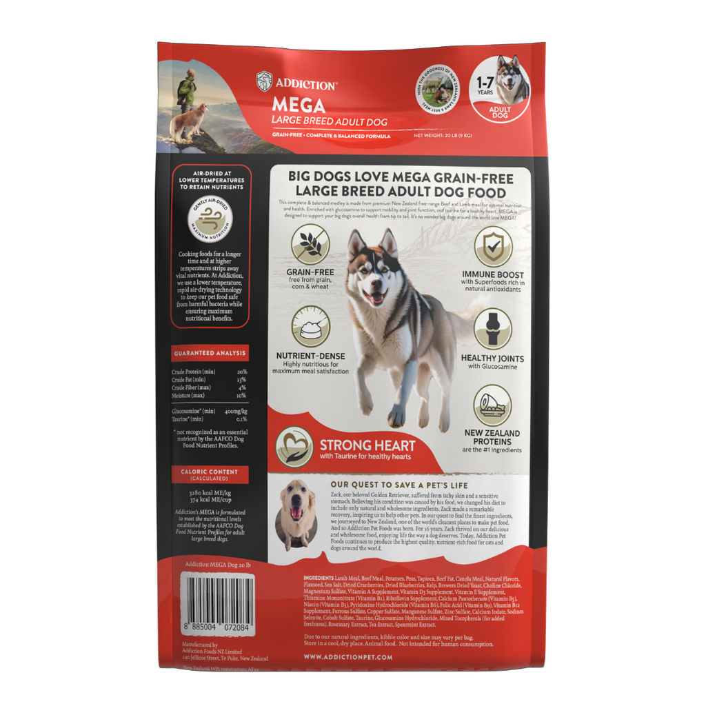 Mega Lamb & Beef Dry Dog Food 20kg