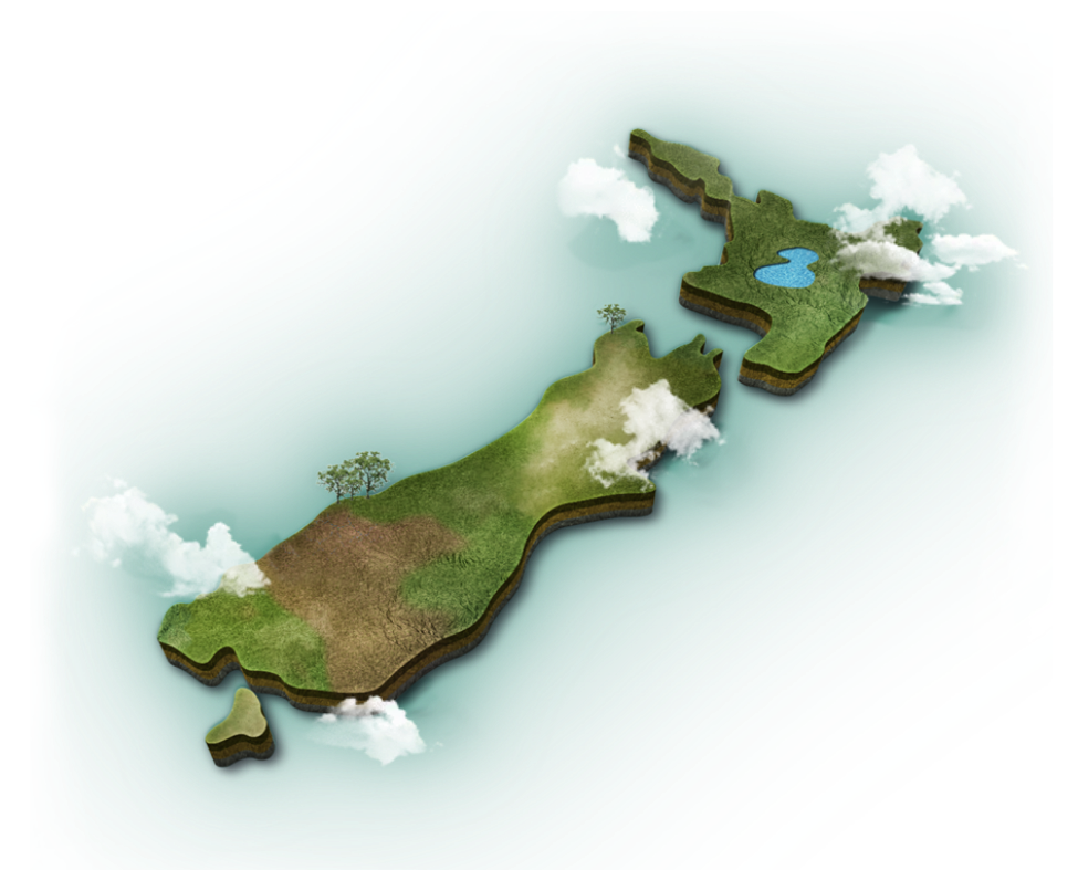 Map of New Zealand