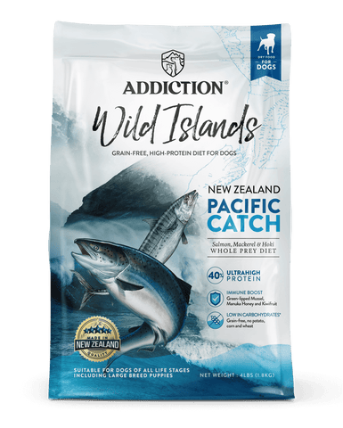 [Trial Pack] Wild Islands Pacific Catch Premium King Salmon, Mackerel & Hoki Dry Dog Food 60g