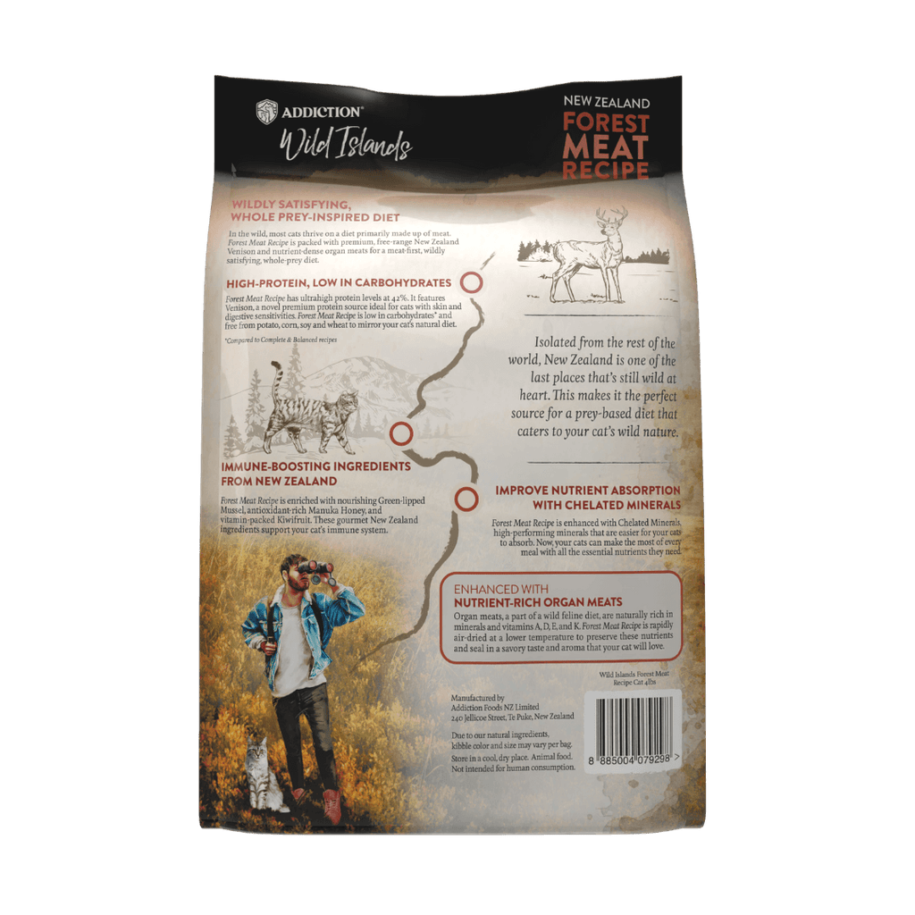 Wild Islands Forest Meat Premium Venison Dry Cat Food 1.8kg, 4.5kg